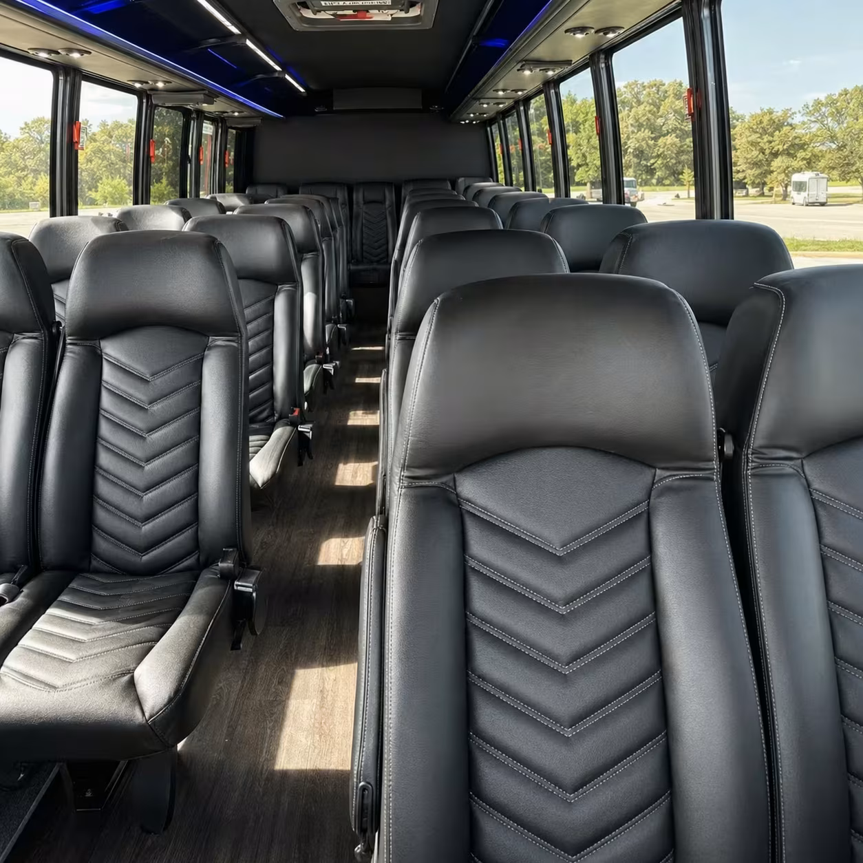25 passenger minibus inside
